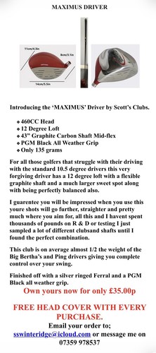 Right handed golf driver hand - driver,